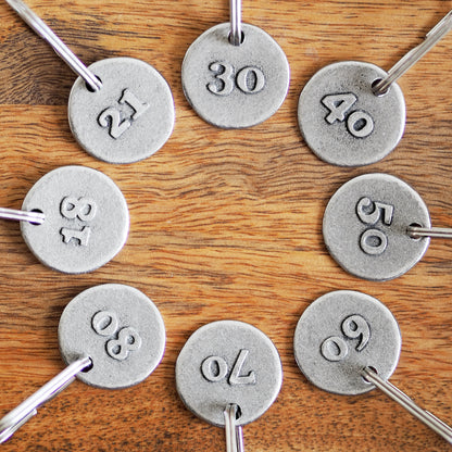 Milestone Birthday Keyring