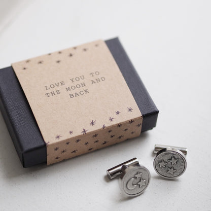 'Love You to the Moon and Back' Cufflinks