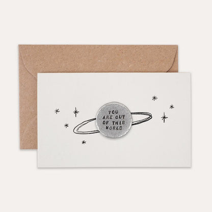 'You Are Out of This World' Tiny Token Card