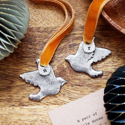 Two Turtle Doves Friendship Tree Charm Set